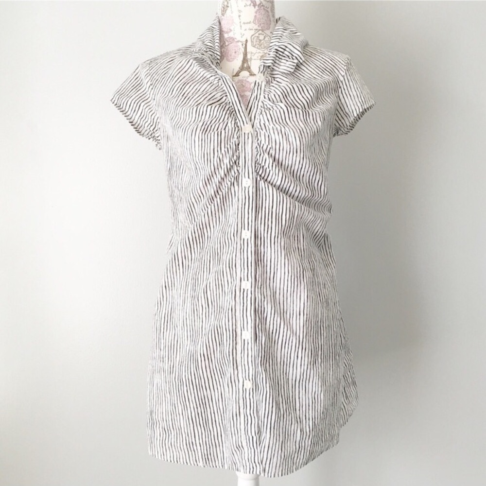 Mossimo Striped Button Up Tunic